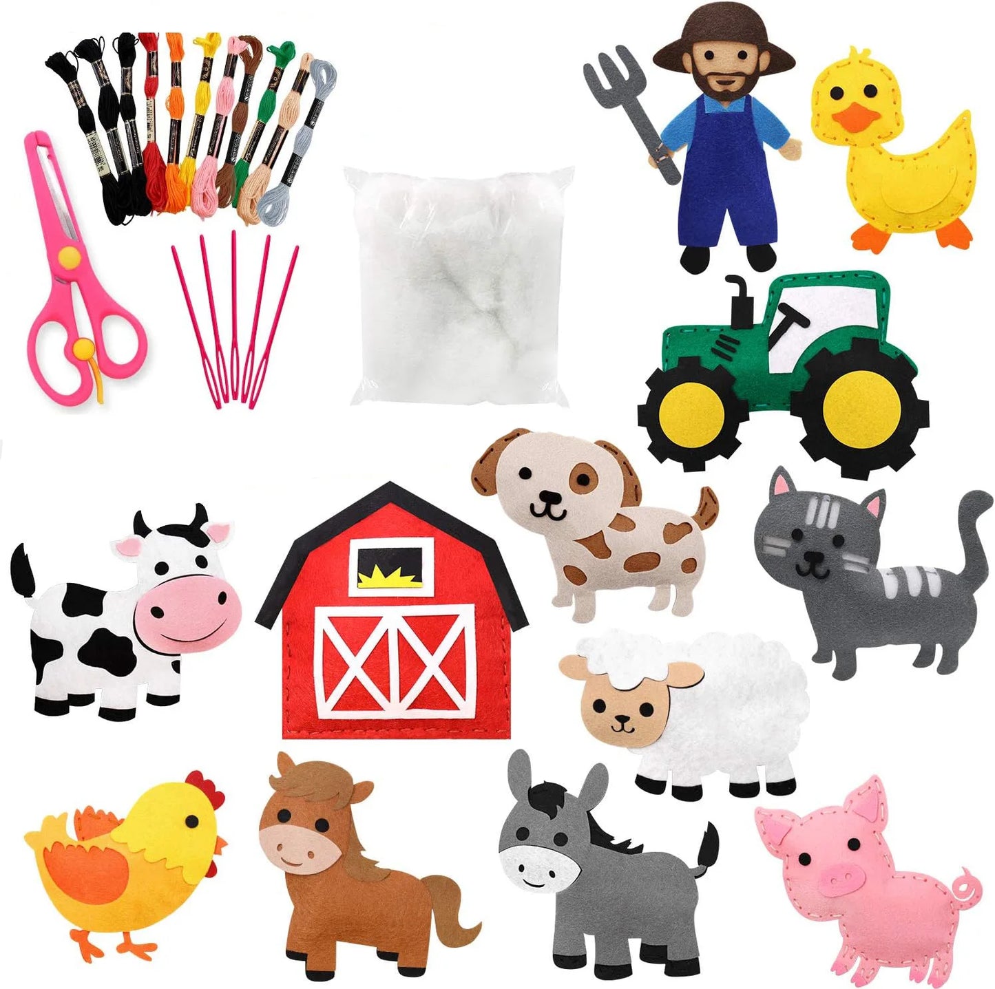 Animals DIY Craft - Sewing Training Kits for Children and Beginners