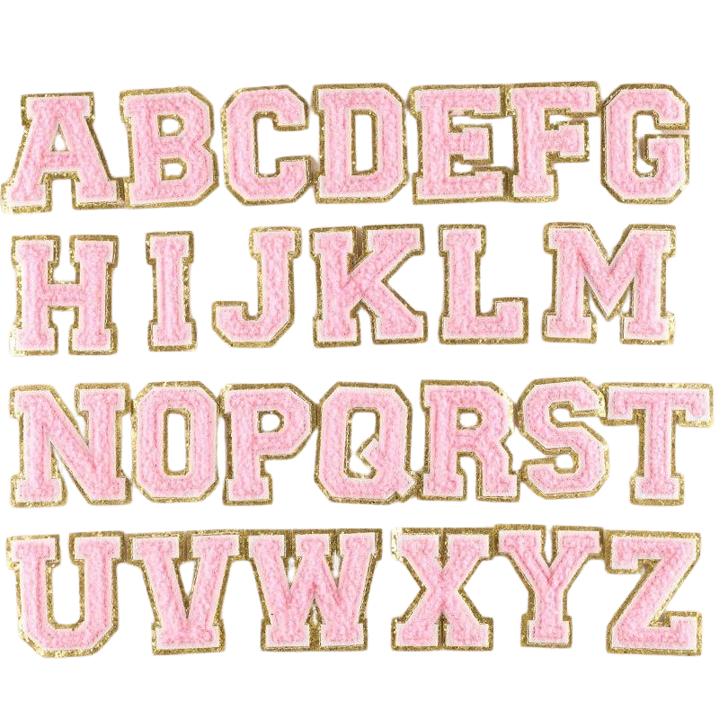 Personalised Patch Set - Elevate Your Style with 26 Chenille Iron On Letters!