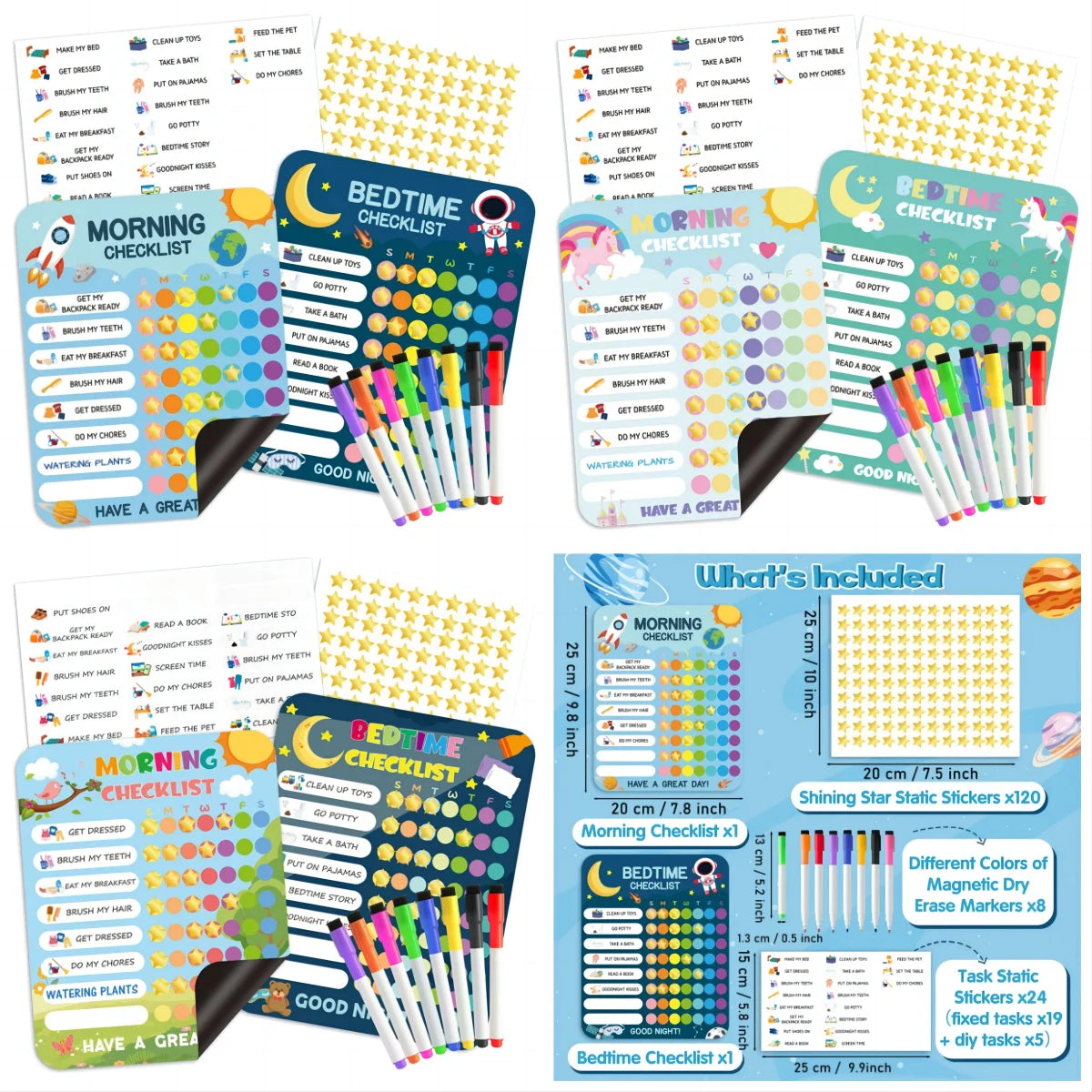 Magnetic Task Cards: A Tool for Shaping a Child's Discipline - Featuring Lists of Morning and Evening Routine Activities