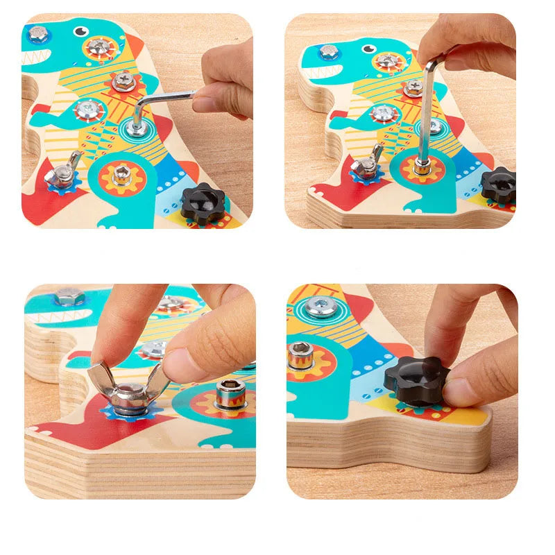 Montessori Manipulation Screwdriver Board Set