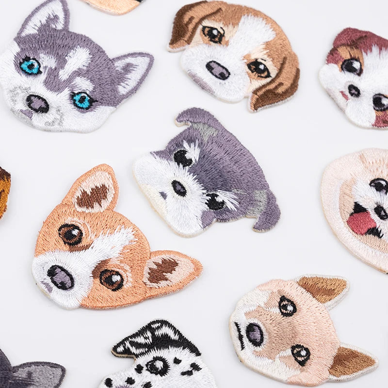 Cuddle-Patch Pals: Adorable Iron-On Dog Patches