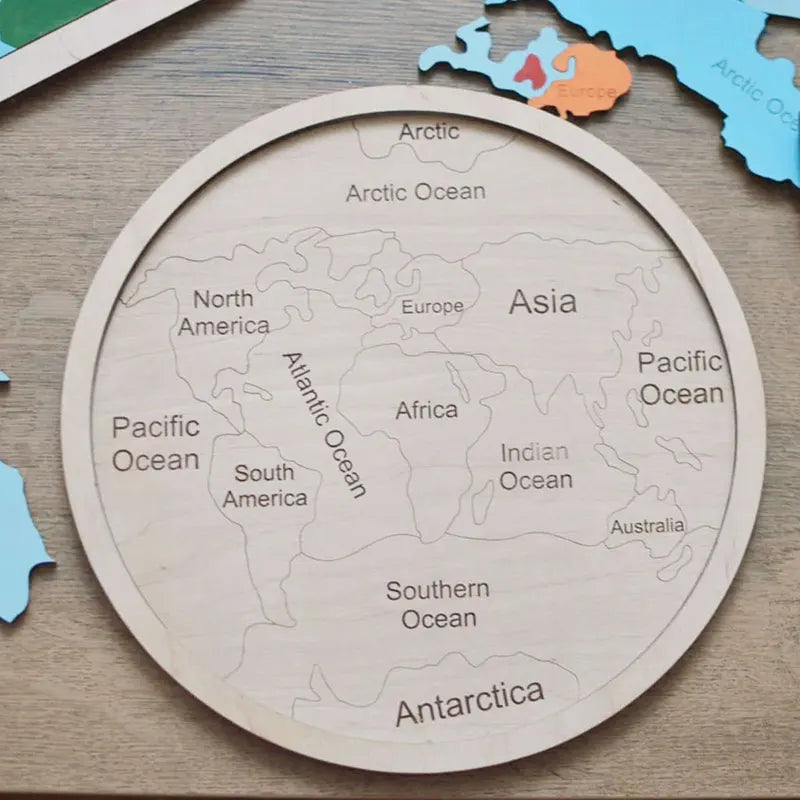 Wooden Puzzles World Map