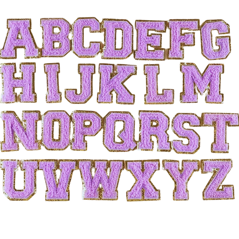 Personalised Patch Set - Elevate Your Style with 26 Chenille Iron On Letters!